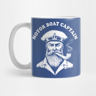 Vintage Nautical Motor Boat Captain Mug